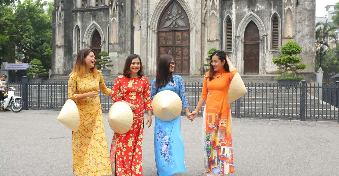 Hanoi: Traditional Ao Dai Dress and Non La Hat Rental - Activities in Hanoi