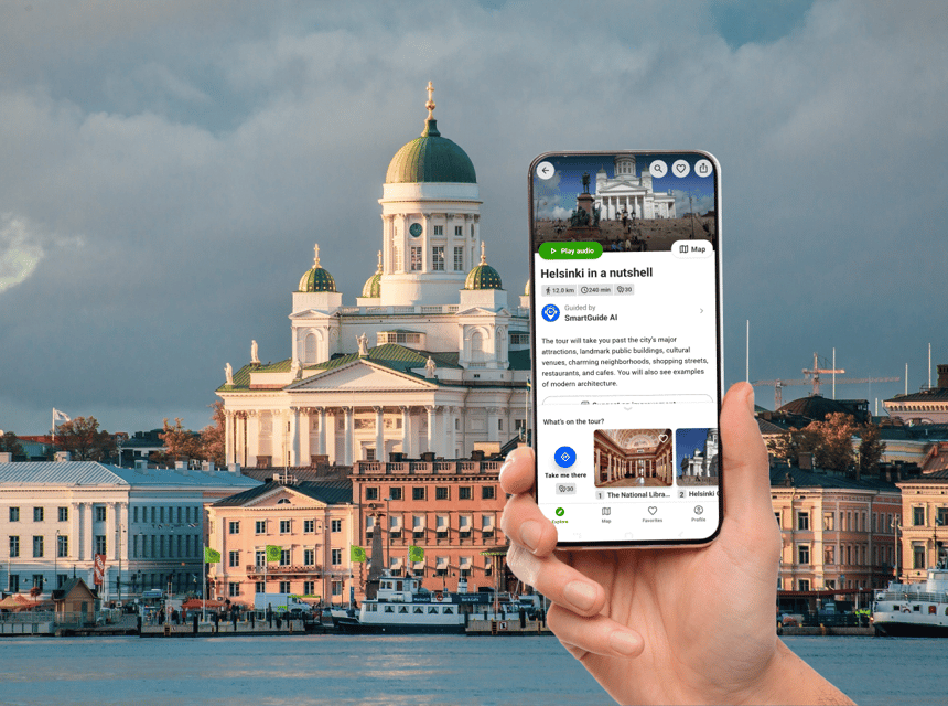 Helsinki in a Nutshell a Self-Guided Audio Tour in English - SmartGuide App Features