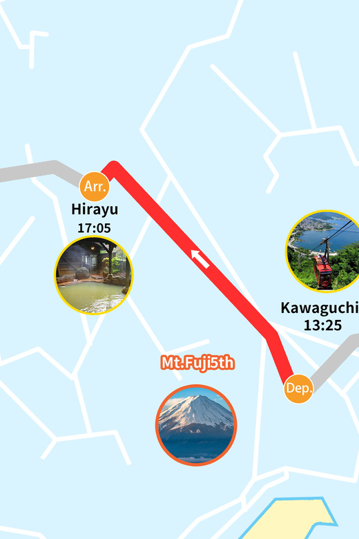 Hirayu Onsen Bus Transportation From Kawaguchiko Station - Journey Details