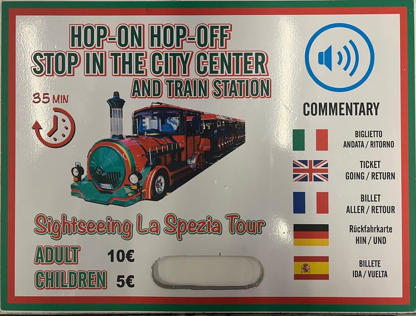 Hop On Hop Off EXPERIENCE LA SPEZIA Tour - Pricing Details