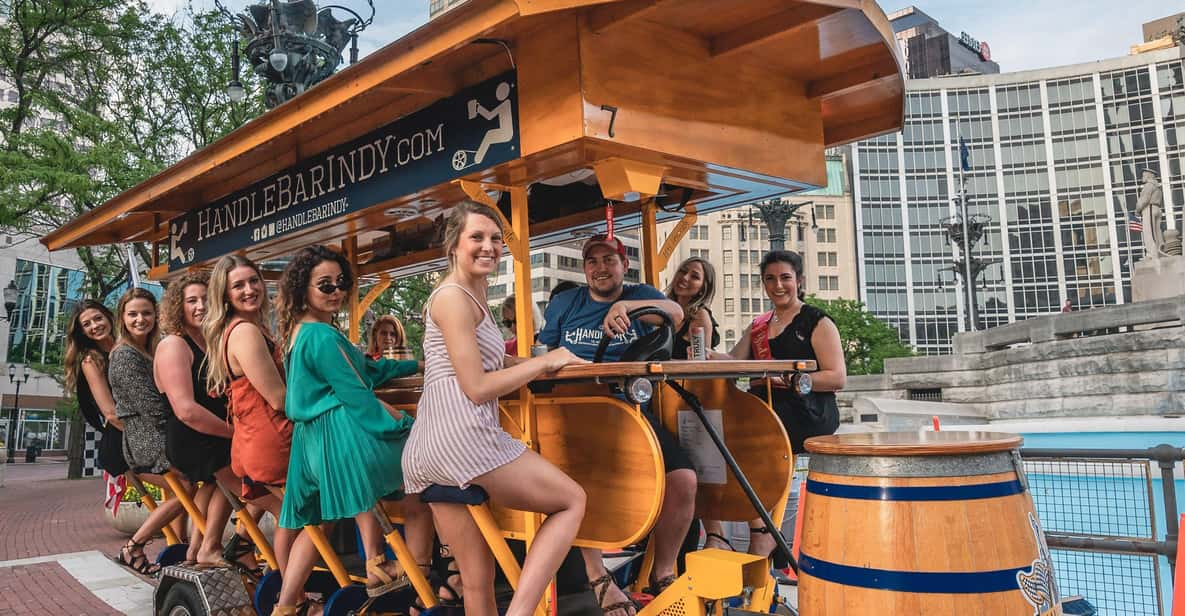 Indianapolis: Open-Air Pedal Pub Tour With Local Drinks - Tour Highlights