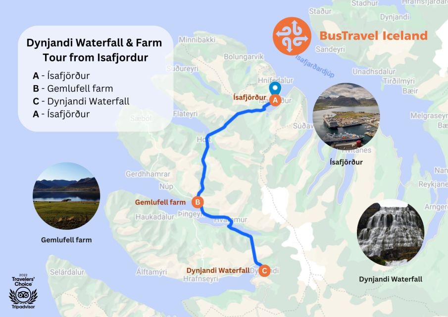 Isafjordur: Dynjandi Waterfall Tour and Icelandic Farm Visit - Itinerary Highlights