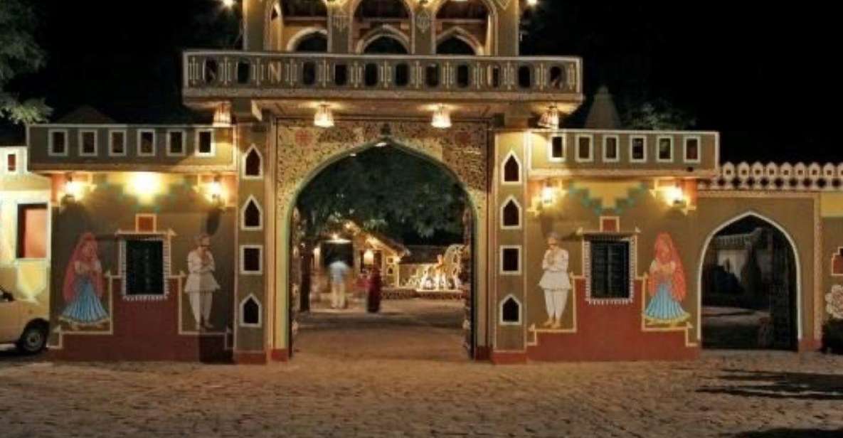 Jaipur Evening Tour Chokhi Dhani Village Culture With Dinner - Itinerary Highlights