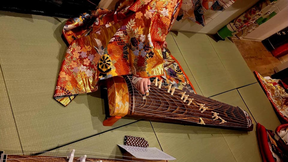 Kyoto Japan: Japanese Harp Experience With Gorgeous Kimono - Whats Included in Your Experience