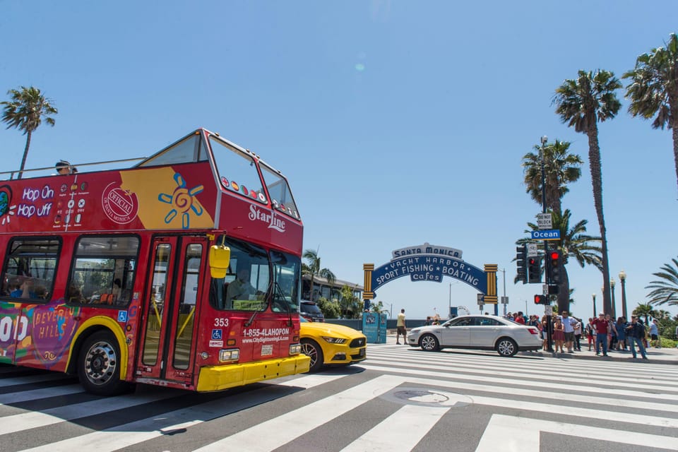 LA: Universal Studios Ticket and 1-Day Hop-on Hop-off Bus - CitySightseeing Hop-on Hop-off Details