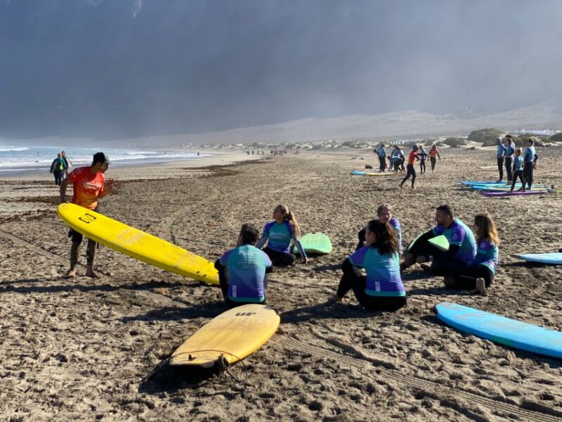 Lanzarote: Famara Beach Surfing Lesson for All Levels - Included in the Package
