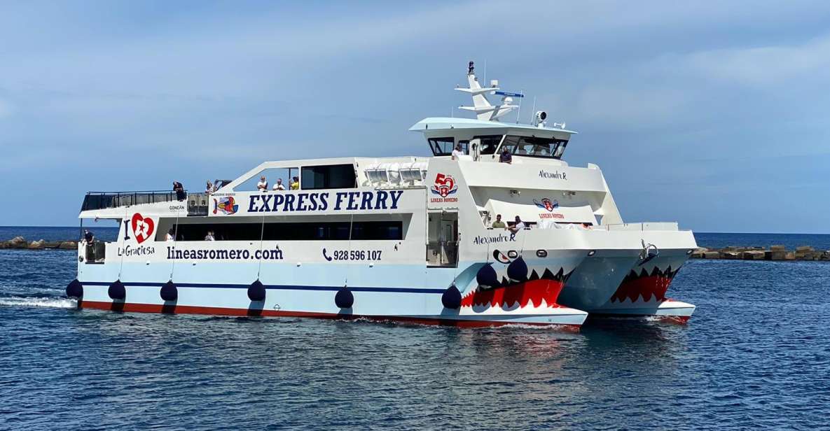 Lanzarote: Return Ferry to La Graciosa With Bus Pickup - Transportation Details