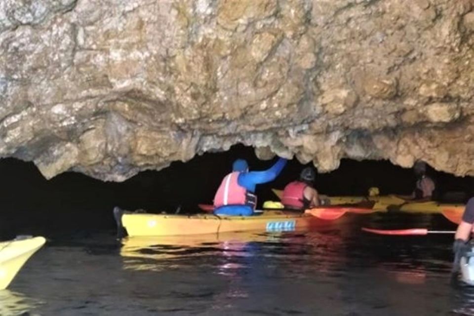 Lefkada: Hidden Blue Cave Kayak Trip With Lunch & Fruits - Experience Highlights