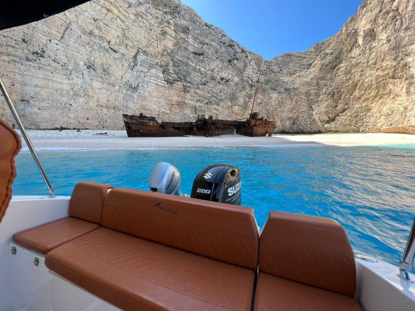 Lux Private Cruise to Shipwreck Beach & Blue Caves (max 9) - Boat Specifications and Amenities