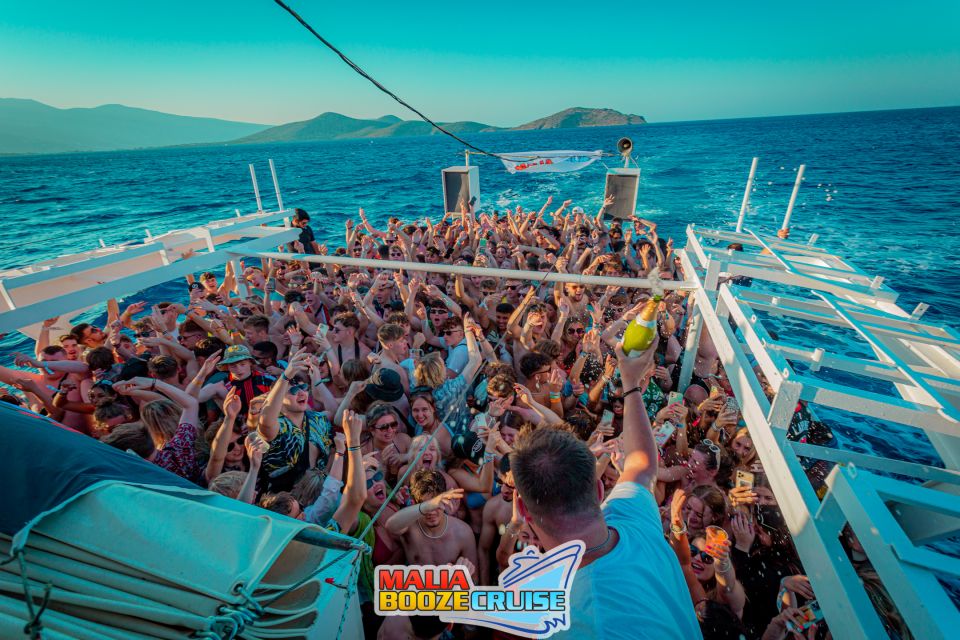 Malia: Booze Cruise Boat Party With Live Dj - Activities and Amenities Onboard