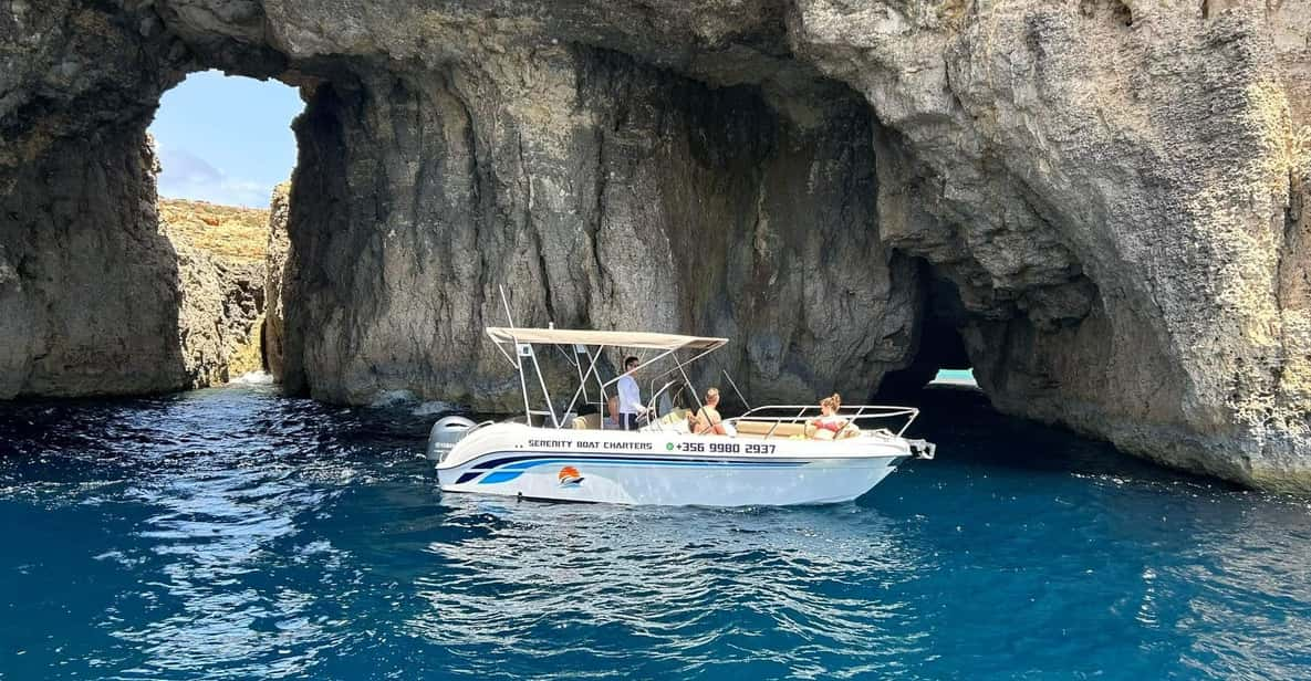 Malta/Gozo:Comino,Crystal/Bluelagoon&Caves Private Boat Trip - Experience Highlights