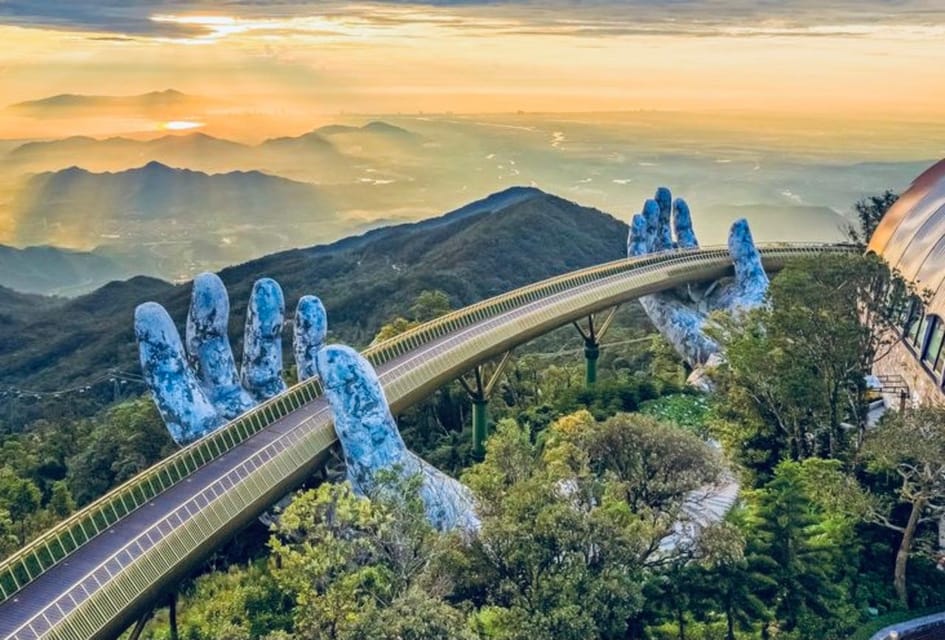 Marble Mountain and Golden Bridge - Ba Na Hills Private Tour - Marble Mountains Experience