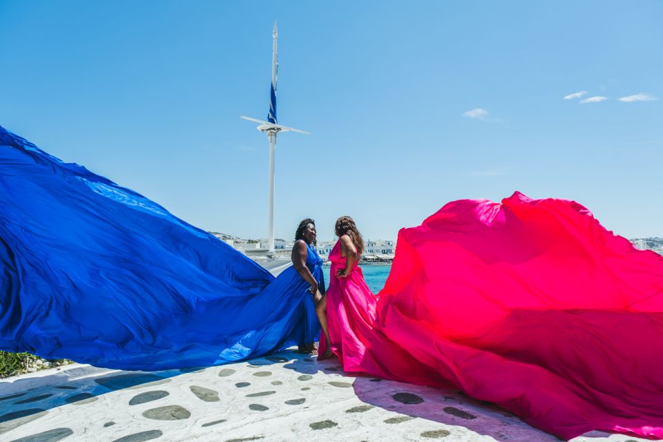 Mykonos: Flying Dress Photoshoot - Highlights of the Photoshoot