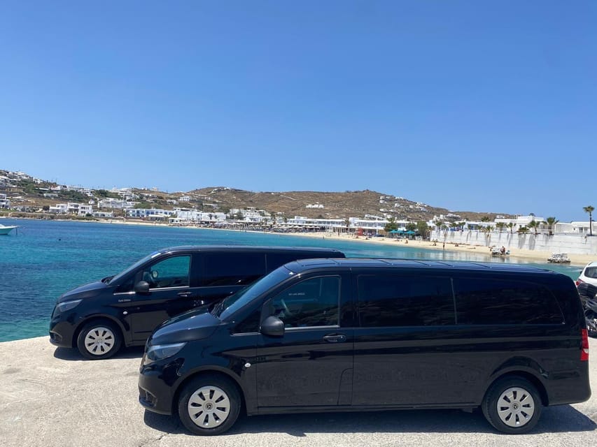 Mykonos Private Transfer: From Your Villa in Principote - Reliable and Modern Vehicles