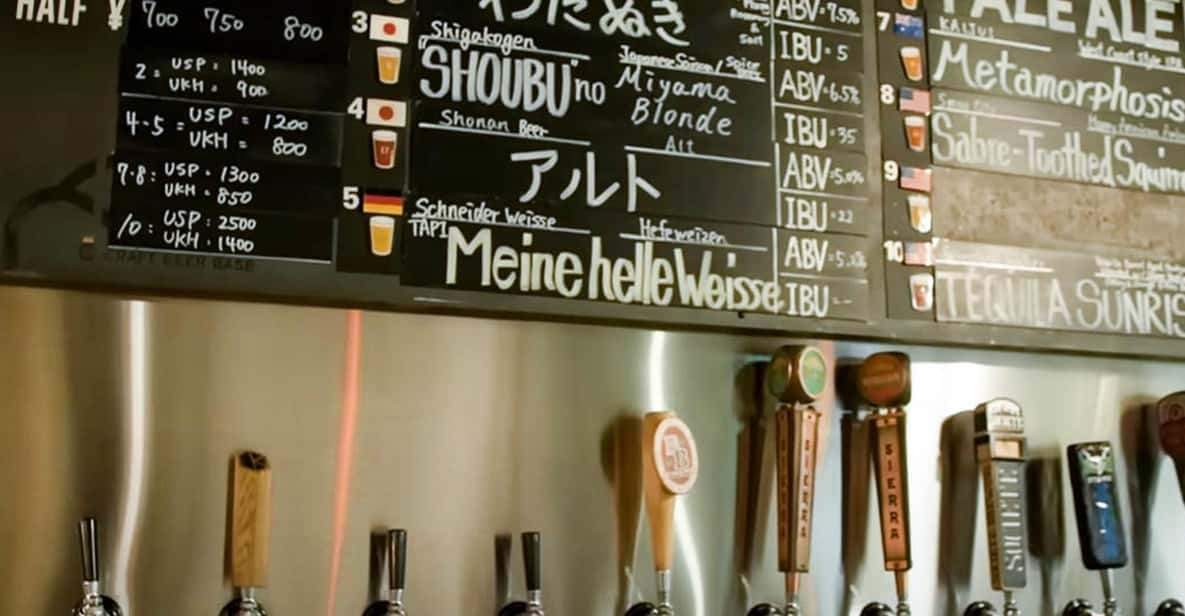 Osaka Craft Beer Tour in Umeda or Temma - Experience Highlights