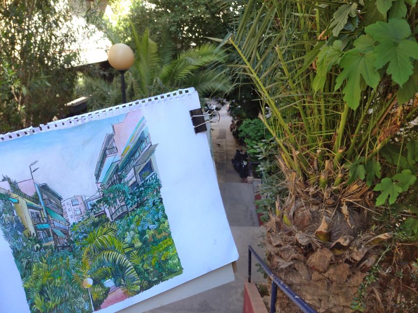 Outdoor Drawing Class in Modern Athens; Pangrati, Metz.. - Instructor Background