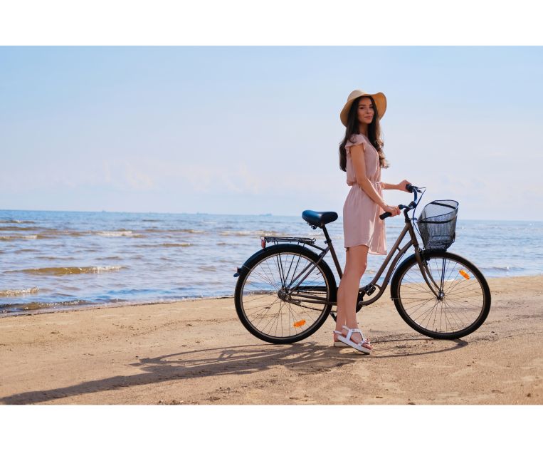 Piran: Bike Rental With Map, Helmet, Water Bottle and Lock - Included Equipment and Services