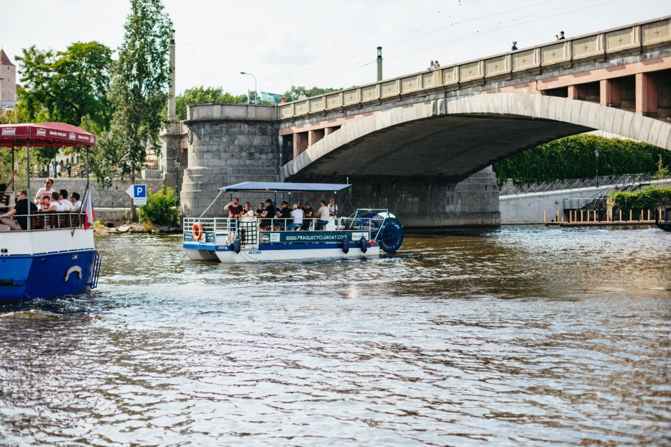 Prague: Swimming Beer Bike on A Cycle Boat - Tour Experience