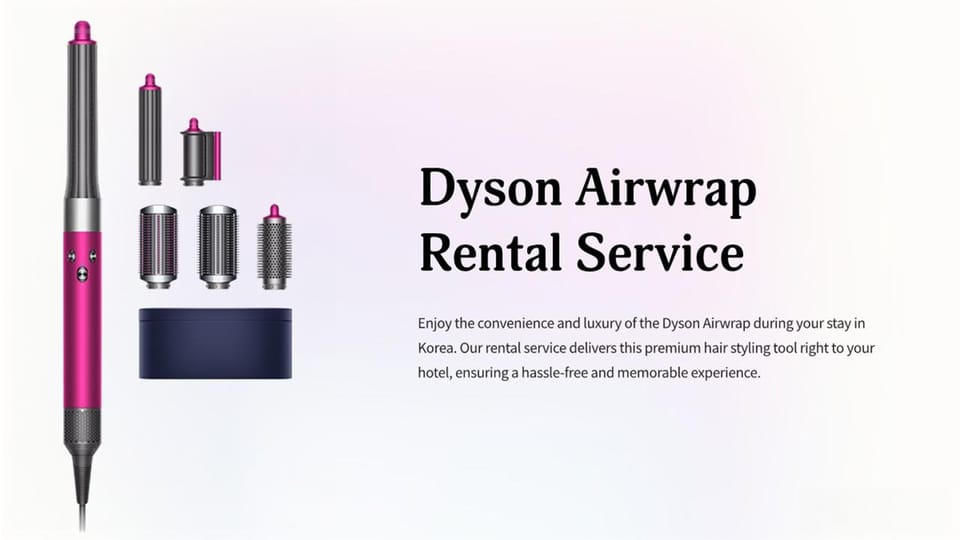 Rent a Dyson Airwrap During Your Korea Trip - Delivery and Pickup Service