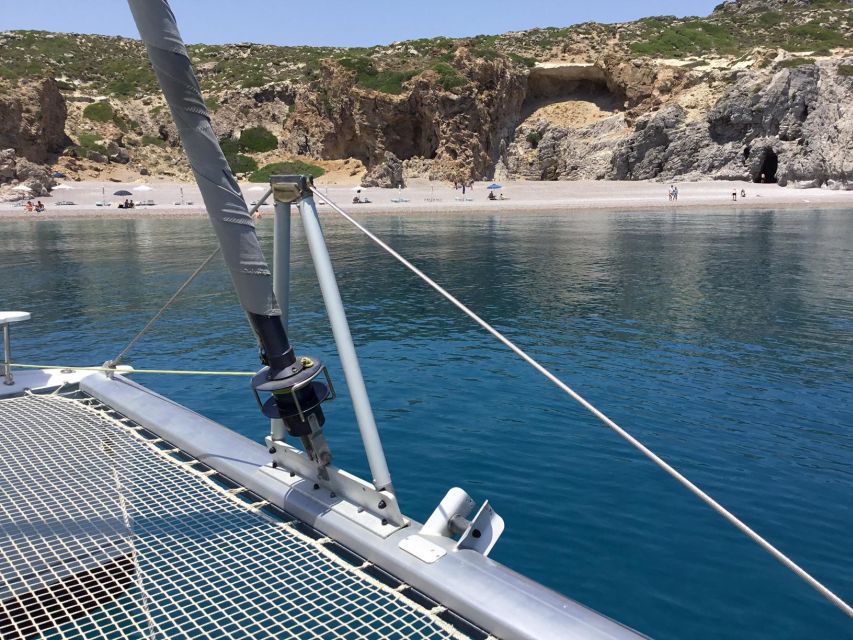 Rhodes: Sailing Catamaran Day Cruise With Food and Drinks - Detailed Itinerary