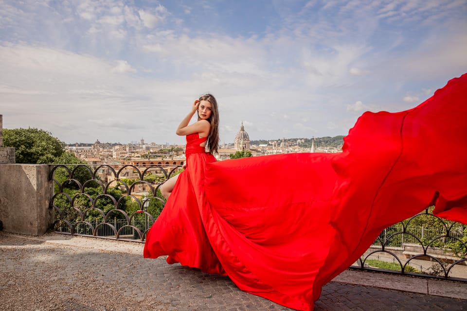 Rome: Flying Dress Photoshoot at Pincio and Villa Borghese - Pricing Details