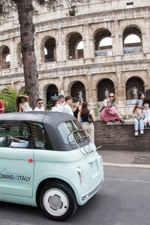 Rome: Guided E-Car City Tour With Gelato Stop - Itinerary Highlights