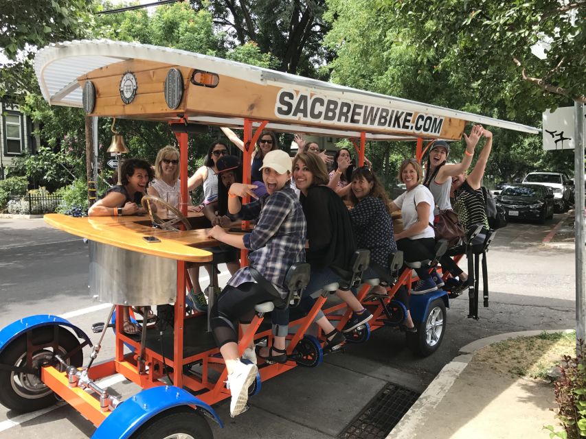 Sacramento: Pedal Bar Tour With 2 Stops - Pricing and Availability