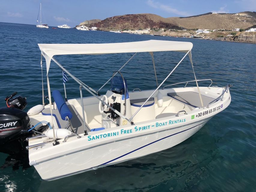 Santorini: License-Free Boat Rental With Ice, Water, & Fruit - Pricing and Booking Details