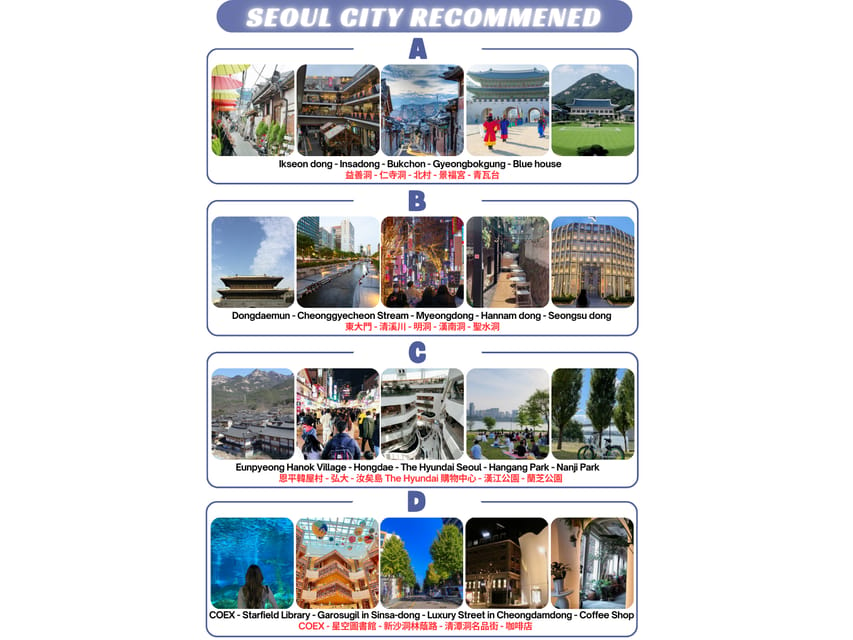 Seoul City 9HOUR : Private Car Rental Tour With EN Driver - Additional Services and Upgrades