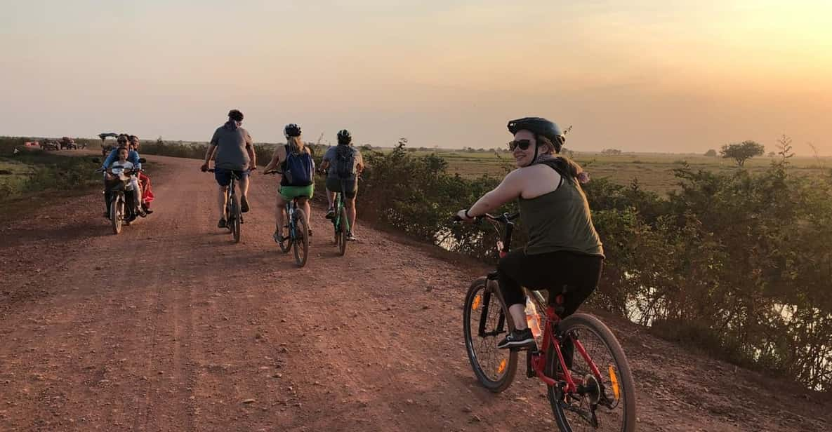 Siem Reap Half Day By Bicycle Sunset On The Bank Of Lake - Itinerary Highlights