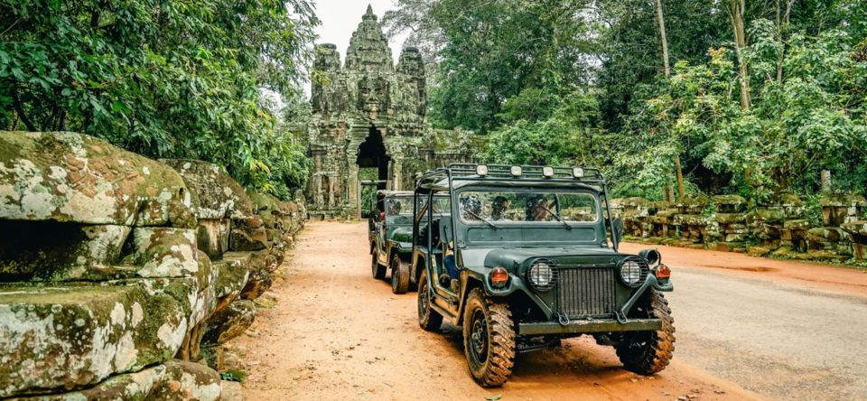 Siem Reap: Private Angkor and Floating Village Jeep Trip - Day 1 Itinerary