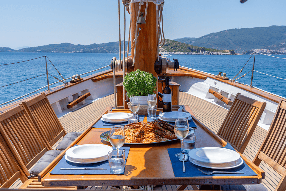 Skiathos: Wooden Sailboat Full- or Half-Day Trip With Meal - Booking Information