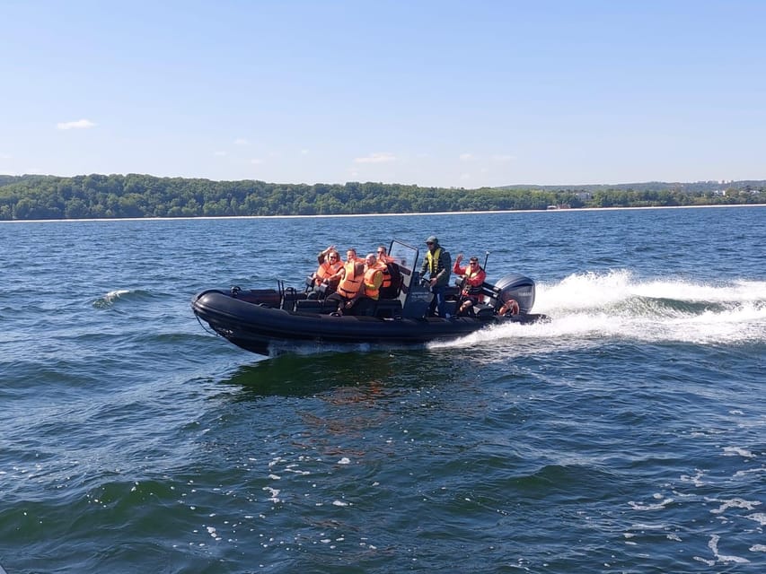 Speed Boat at the End of the Pier in Sopot. Speed 100 Km/H - Itinerary and Main Stops