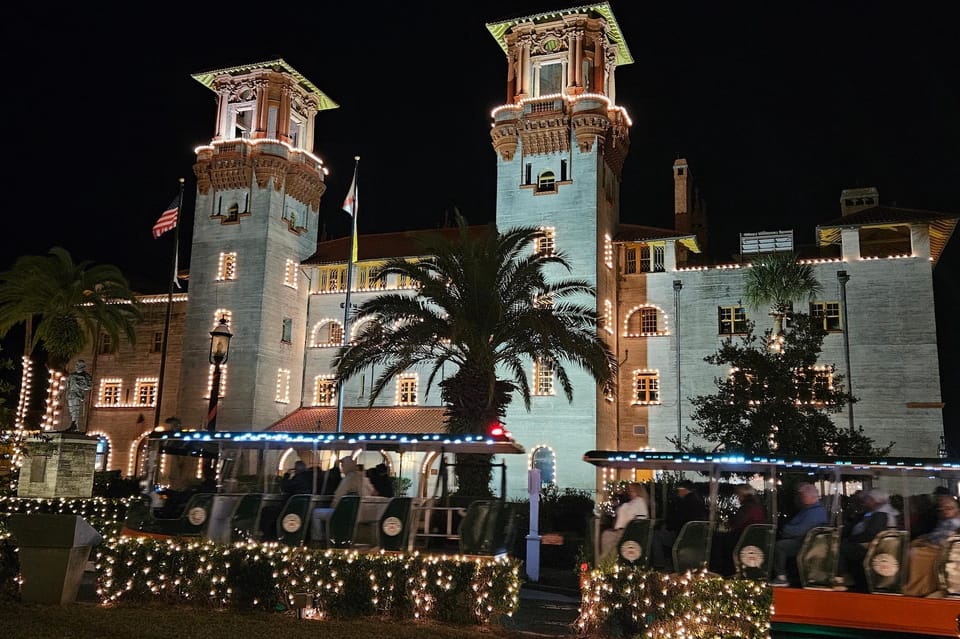 St Augustine: Nights of Lights Trolley Tour - Lighting Display