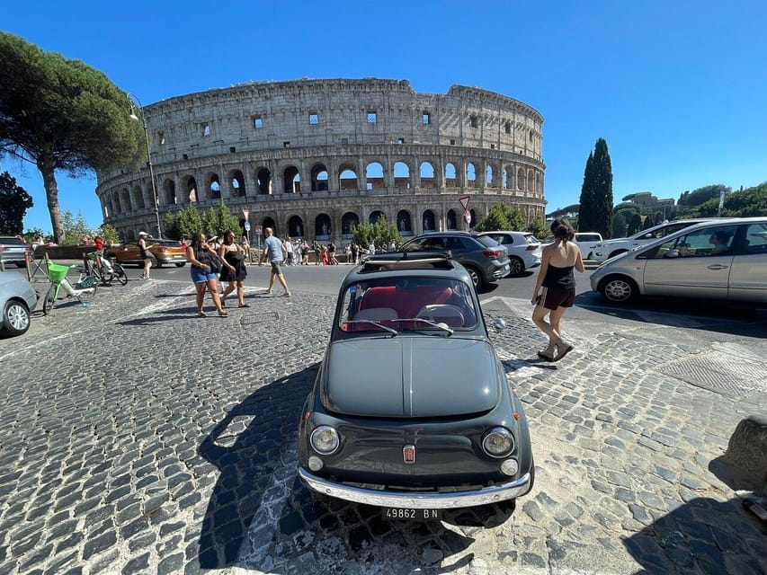 Sweet Life in a Fiat 500: Rome and Aperitif at the Colosseum - Highlights of the Experience