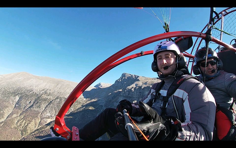 Tandem Flight With Paramotor From Above Ioannina Zagori - Pricing and Booking