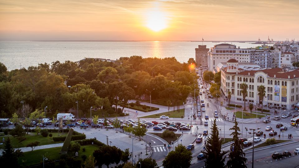 Thessaloniki: OTE Tower Rotating Experience With Light Meal - Panoramic City and Gulf Views