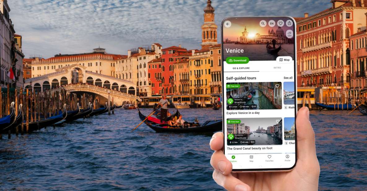 Venice: Self Guided Audio Walking Tours in English - Features of SmartGuide App