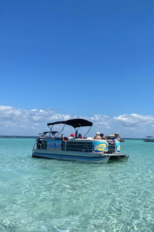 24FT Pontoon 1/2 Day - 12 Passenger Rentals to Crab Island - Included Amenities