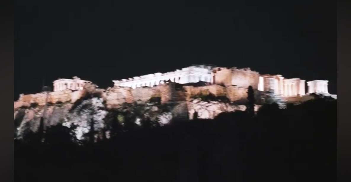 4 Hours Private Night Tour to Athens Landmarks With a Pickup - Nightlife Experience