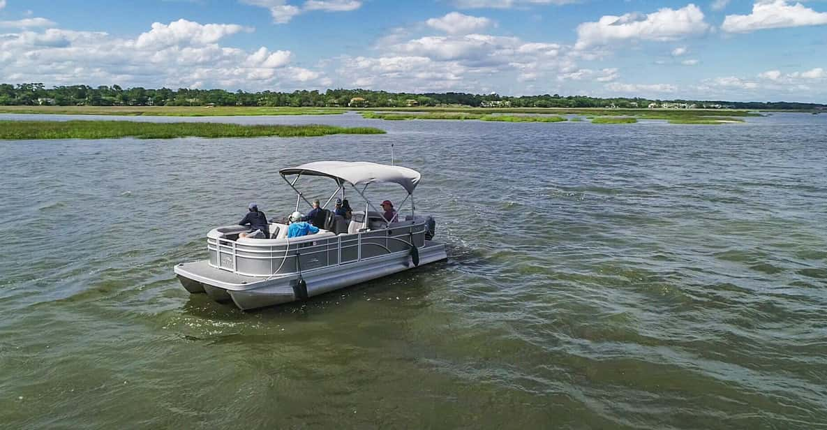 7 Hour 24 Ft. Luxury Pontoon Private Hilton Head Boat Rental - Pickup Location