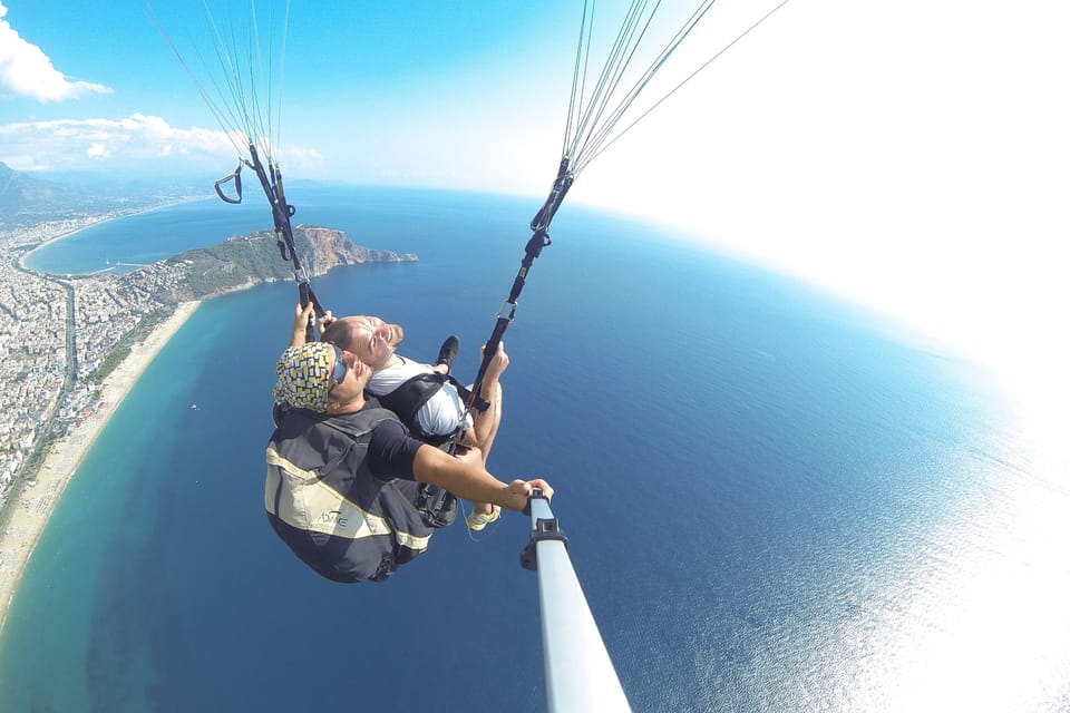 Alanya Paragliding Experience W/Swimming at Cleopatra Beach - Experience Highlights