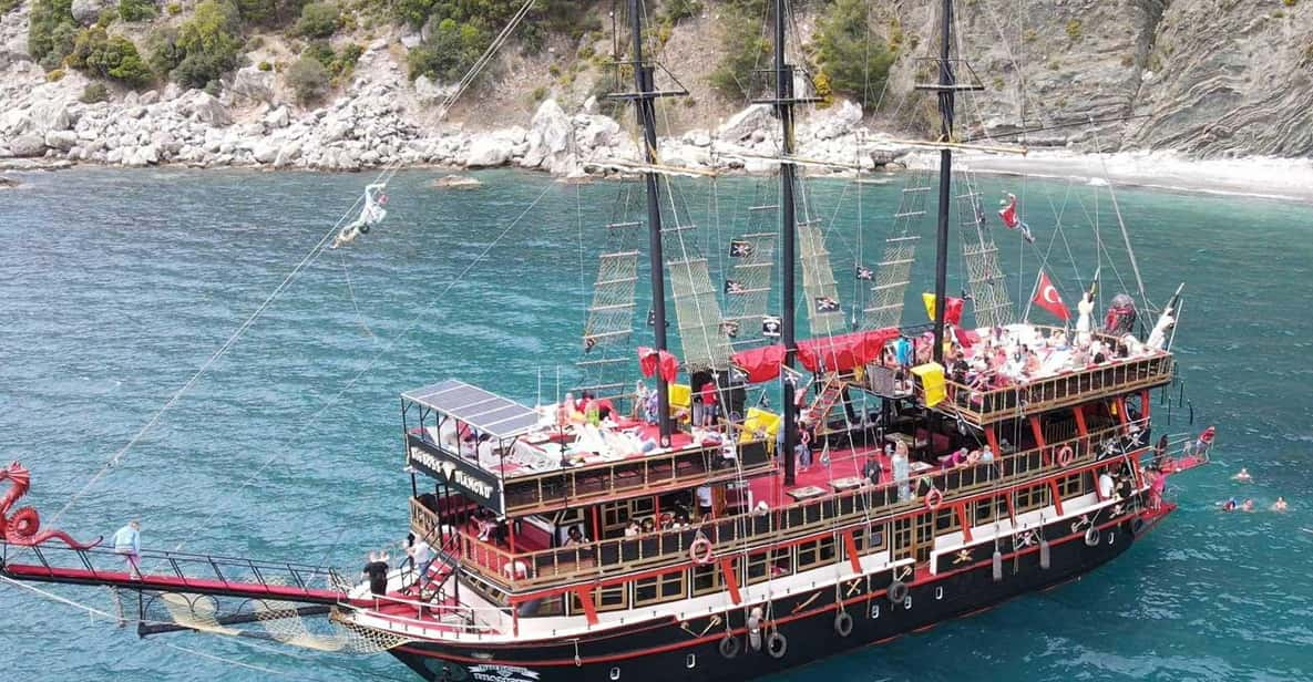 Alanya: Pirate Boat Trip With Optional Pick up and Lunch - Activities on Board