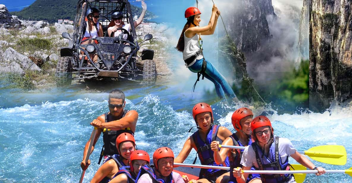 Alanya:Buggy or Quad, Rafting, Jeep, Canyoning, Zipline Tour - Detailed Itinerary