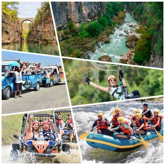 Antalya/Belek: 4 in 1 Rafting Tour With Lunch W/Transfer - Included Activities