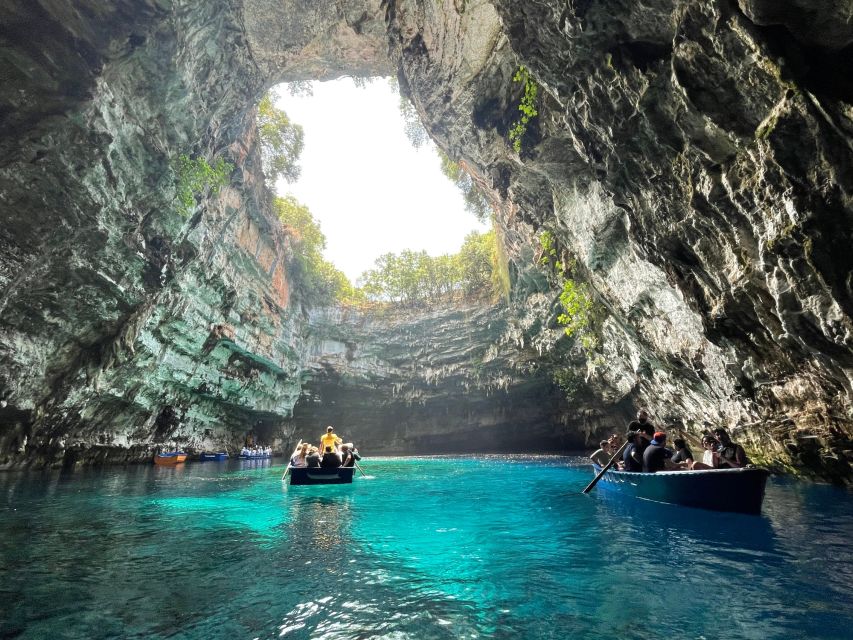 Argostoli: Melissani Lake, Drogarati Cave, and Myrtos Beach - Transportation and Pickup