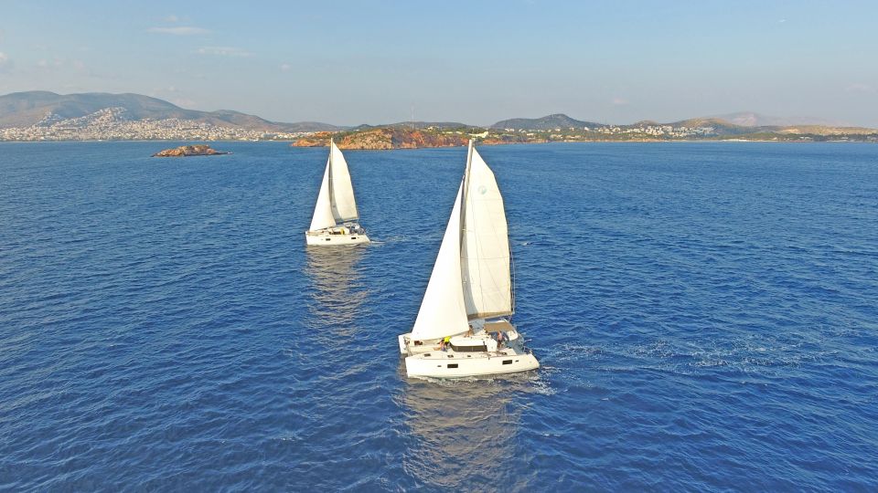 Athens: Riviera Catamaran Cruise With Meal and Drinks - Onboard Dining Experience