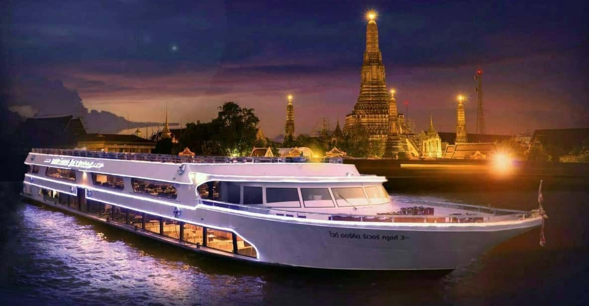 Bangkok: White Orchid Chao Phraya Dinner Cruise - Dining and Entertainment