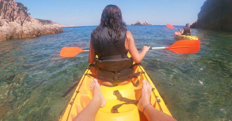 Barcelona: Costa Brava Kayak and Snorkel Tour With Lunch - Kayaking Experience
