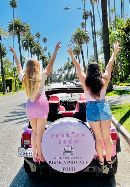 Beverly Hills: Rodeo Drive Open Pink Jeep Private Tour - Unique Experience Features